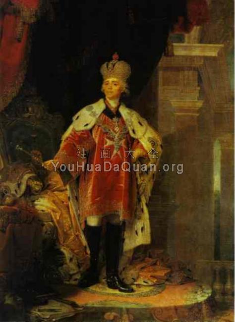Portrait of Paul I, Emperor of Russia - 弗拉基米尔·波罗维科夫斯基
